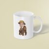 Custom Gorilla Safari Large Brown Gorilla Face Cutout – Mug Custom Gorilla Safari Large Brown Gorilla Face Cutout shown on a mug mockup