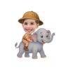 Custom Elephant Safari Rider Holding on Face Cutout – Original Custom Elephant Safari Rider Holding on Face Cutout design preview