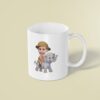 Custom Elephant Safari Rider Holding on Face Cutout – Mug Custom Elephant Safari Rider Holding on Face Cutout shown on a mug mockup