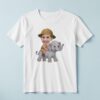 Custom Elephant Safari Rider Holding on Face Cutout – T-shirt Custom Elephant Safari Rider Holding on Face Cutout shown on a T-shirt mockup