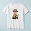 Custom Panda Safari Explorer Face Cutout – T-shirt Custom Panda Safari Explorer Face Cutout shown on a T-shirt mockup
