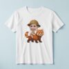 Custom Red Panda Safari Explorer Face Cutout – T-shirt Custom Red Panda Safari Explorer Face Cutout shown on a T-shirt mockup