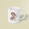 Custom Gray Wolf Safari Explorer Face Cutout – Mug Custom Gray Wolf Safari Explorer Face Cutout shown on a mug mockup