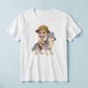 Custom Gray Wolf Safari Explorer Face Cutout – T-shirt Custom Gray Wolf Safari Explorer Face Cutout shown on a T-shirt mockup