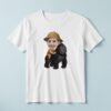 Custom Gorilla Safari Large Black-And-Gray Face Cutout – T-shirt Custom Gorilla Safari Large Black-And-Gray Face Cutout shown on a T-shirt mockup