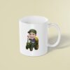 Custom Farmer Driving a Tractor with Hay Face Cutout – Mug Custom Farmer Driving a Tractor with Hay Face Cutout shown on a mug mockup