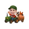 Custom Farmer Towing a Wagon of Animals Face Cutout – Original Custom Farmer Towing a Wagon of Animals Face Cutout design preview