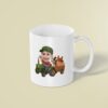 Custom Farmer Towing a Wagon of Animals Face Cutout – Mug Custom Farmer Towing a Wagon of Animals Face Cutout shown on a mug mockup