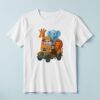 Custom Safari Driver with Jungle Animals Face Cutout – T-shirt Custom Safari Driver with Jungle Animals Face Cutout shown on a T-shirt mockup