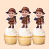 Custom Binoculars Safari Brown Palette Face Cutout – Cupcake Topper Custom Binoculars Safari Brown Palette Face Cutout shown on a cupcake topper mockup