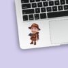 Custom Binoculars Safari Brown Palette Face Cutout – Sticker Custom Binoculars Safari Brown Palette Face Cutout shown on a sticker mockup