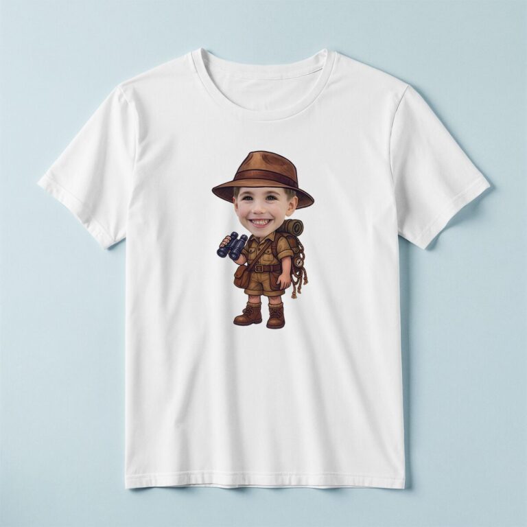 Custom Binoculars Safari Brown Palette Face Cutout – T-shirt Custom Binoculars Safari Brown Palette Face Cutout shown on a T-shirt mockup