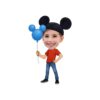 Custom Round-Ear Birthday Child Holding Face Cutout – Original Custom Round-Ear Birthday Child Holding Face Cutout design preview