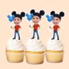 Custom Round-Ear Birthday Child Holding Face Cutout – Cupcake Topper Custom Round-Ear Birthday Child Holding Face Cutout shown on a cupcake topper mockup