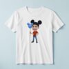 Custom Round-Ear Birthday Child Holding Face Cutout – T-shirt Custom Round-Ear Birthday Child Holding Face Cutout shown on a T-shirt mockup