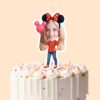 Custom Polka-Dot Bow Birthday Child Holding Face Cutout – Cake Topper Custom Polka-Dot Bow Birthday Child Holding Face Cutout shown on a cake topper mockup