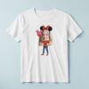 Custom Polka-Dot Bow Birthday Child Holding Face Cutout – T-shirt Custom Polka-Dot Bow Birthday Child Holding Face Cutout shown on a T-shirt mockup