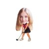 Custom Female Golfer Addressing a Ball Face Cutout – Original Custom Female Golfer Addressing a Ball Face Cutout design preview
