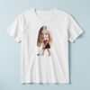 Custom Female Golfer Addressing a Ball Face Cutout – T-shirt Custom Female Golfer Addressing a Ball Face Cutout shown on a T-shirt mockup
