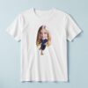 Custom Female American Football Runner Face Cutout – T-shirt Custom Female American Football Runner Face Cutout shown on a T-shirt mockup