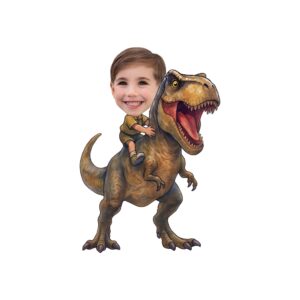 Custom Brown Tyrannosaur Rider Explorer Outfit Face Cutout – Original Custom Brown Tyrannosaur Rider Explorer Outfit Face Cutout design preview