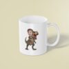 Custom Brown Tyrannosaur Rider Explorer Outfit Face Cutout – Mug Custom Brown Tyrannosaur Rider Explorer Outfit Face Cutout shown on a mug mockup
