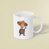 Custom Fiesta Guitarist in a Colorful Sombrero Face Cutout – Mug Custom Fiesta Guitarist in a Colorful Sombrero Face Cutout shown on a mug mockup