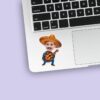 Custom Fiesta Guitarist in a Colorful Sombrero Face Cutout – Sticker Custom Fiesta Guitarist in a Colorful Sombrero Face Cutout shown on a sticker mockup