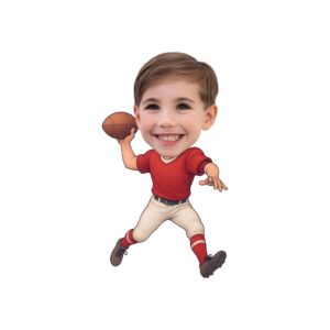 Custom Red-Shirt Football Thrower Face Cutout – Original Custom Red-Shirt Football Thrower Face Cutout design preview