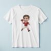 Custom Red-Shirt Football Thrower Face Cutout – T-shirt Custom Red-Shirt Football Thrower Face Cutout shown on a T-shirt mockup