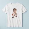 Custom White-Uniform Basketball Player Face Cutout – T-shirt Custom White-Uniform Basketball Player Face Cutout shown on a T-shirt mockup