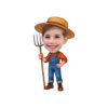 Custom Farmer Holding Orange Check Shirt Face Cutout – Original Custom Farmer Holding Orange Check Shirt Face Cutout design preview