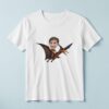 Custom Child Flying on a Pterosaur Face Cutout – T-shirt Custom Child Flying on a Pterosaur Face Cutout shown on a T-shirt mockup