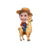 Custom Farmer Riding a Llama Face Cutout – Original Custom Farmer Riding a Llama Face Cutout design preview