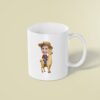 Custom Farmer Riding a Llama Face Cutout – Mug Custom Farmer Riding a Llama Face Cutout shown on a mug mockup