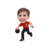 Custom Bowler Carrying a Dark Ball Face Cutout – Original Custom Bowler Carrying a Dark Ball Face Cutout design preview