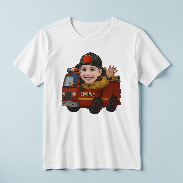 Custom Firefighter Black Firefighter Helmet Face Cutout – T-shirt Custom Firefighter Black Firefighter Helmet Face Cutout shown on a T-shirt mockup