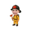 Custom Firefighter Holding an Axe Face Cutout – Original Custom Firefighter Holding an Axe Face Cutout design preview