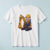 Custom Excavator Operator Blue Trousers Face Cutout – T-shirt Custom Excavator Operator Blue Trousers Face Cutout shown on a T-shirt mockup