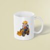 Custom Front-Loader Operator Face Cutout – Mug Custom Front-Loader Operator Face Cutout shown on a mug mockup
