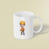 Custom Construction Worker Using a Jackhammer Face Cutout – Mug Custom Construction Worker Using a Jackhammer Face Cutout shown on a mug mockup