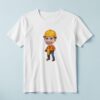 Custom Construction Worker Using a Jackhammer Face Cutout – T-shirt Custom Construction Worker Using a Jackhammer Face Cutout shown on a T-shirt mockup