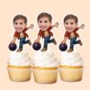 Custom Casual Bowler Carrying a Purple Ball Face Cutout – Cupcake Topper Custom Casual Bowler Carrying a Purple Ball Face Cutout shown on a cupcake topper mockup