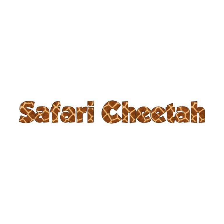 Safari Giraffe Font