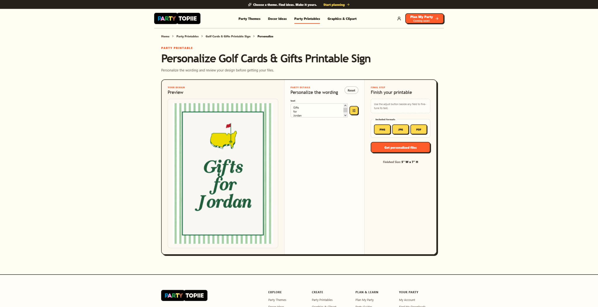 Different Line Examples How to Personalize a Party Printable | PartyTopiie
