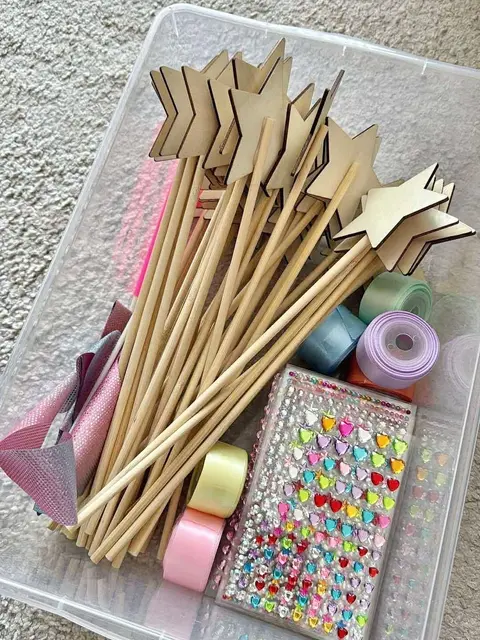Star Wand Decorating Kit with Ribbons and Gems