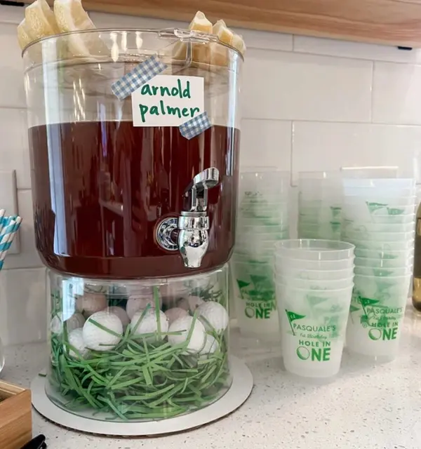Arnold Palmer Drink Station with a Golf Ball Base
