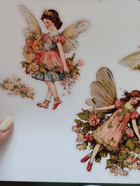 Vintage Flower Fairy Designs with Floral Details