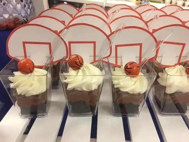 Basketball Backboard Toppers for Mini Dessert Cups