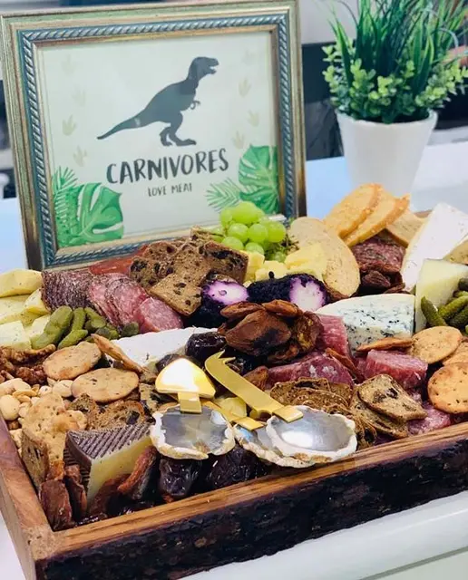 Framed Carnivore Sign for a Dinosaur Grazing Board